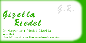 gizella riedel business card